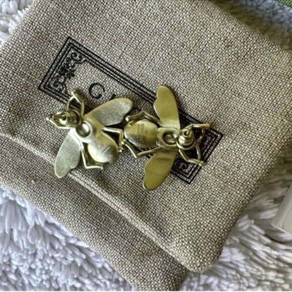 Gucci Bee Earrings With Box And Dust Bag - Picture 1 of 4